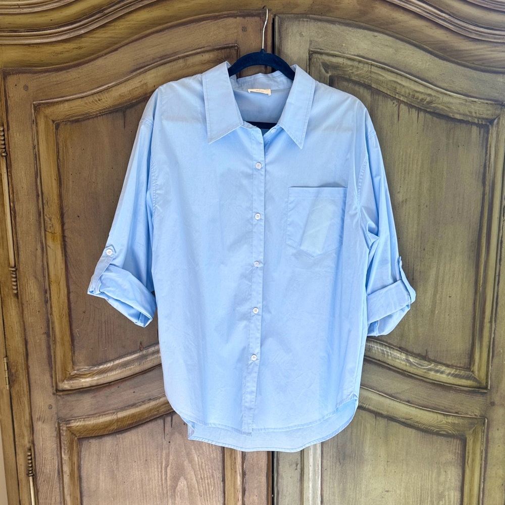 Light Blue Button-Up Shirt